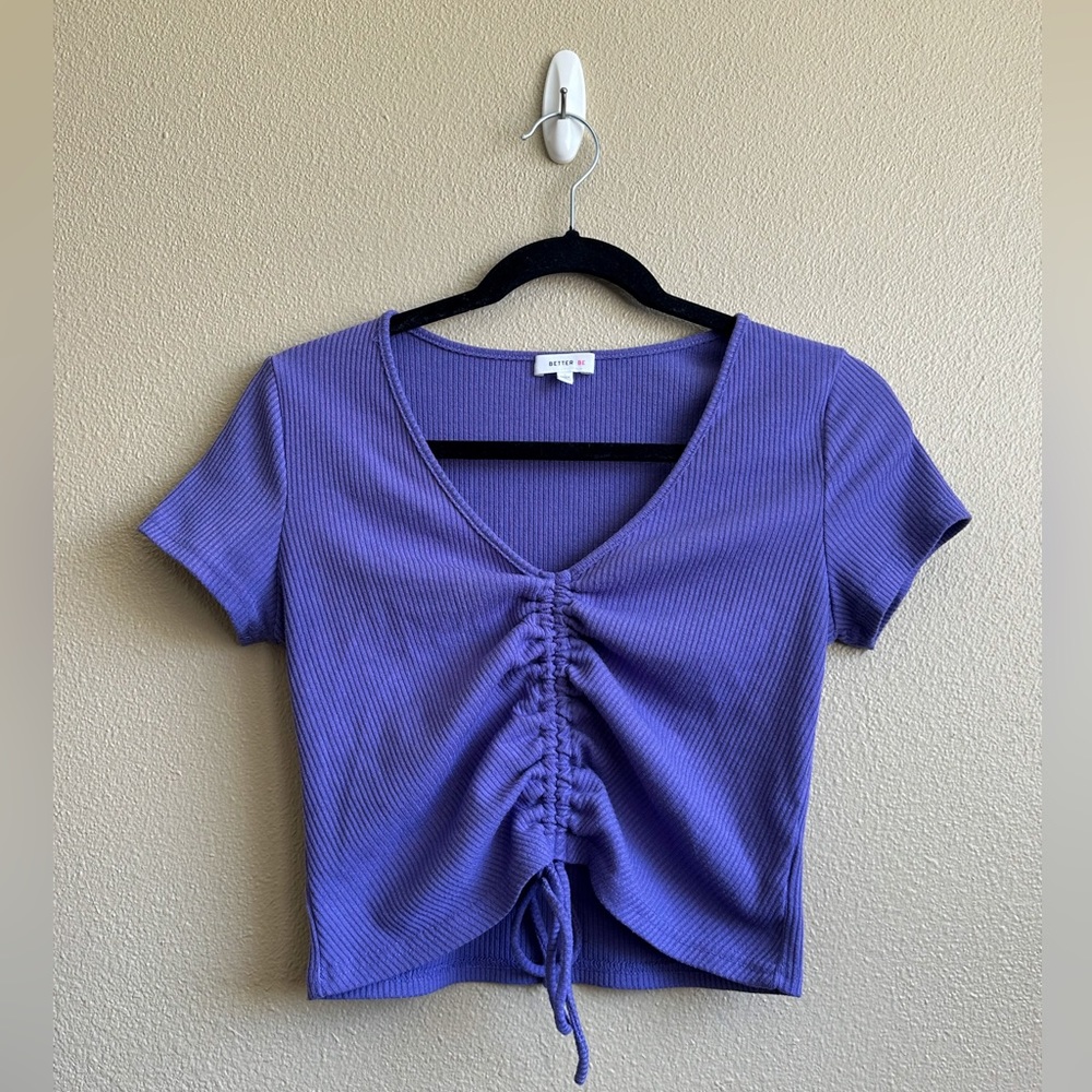 Better Be Drawstring Purple Top